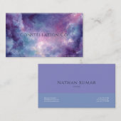 Ethereal Wasserfarbe Galaxy Stardust Visitenkarte (Vorne/Hinten)