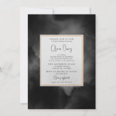 Ethereal Watercolor Black Moody Brautparty Einladung (Vorderseite)
