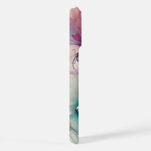 Ethereal Watercolor Cat iPhone Hülle (Rechte Seite)