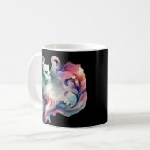 Ethereal Watercolor Cat Kaffeetasse (Vorderseite Links)