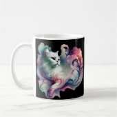 Ethereal Watercolor Cat Kaffeetasse (Links)