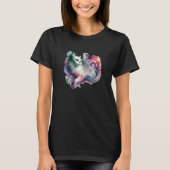 Ethereal Watercolor Cat T-Shirt (Vorderseite)