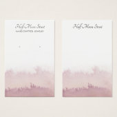 Ethereal Watercolor Earring Juwelier Display Card (Vorne & Hinten)