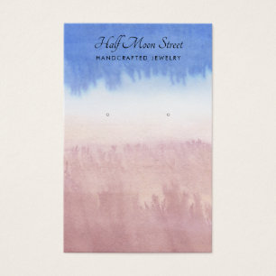 Ethereal Watercolor Earring Juwelier Display Card