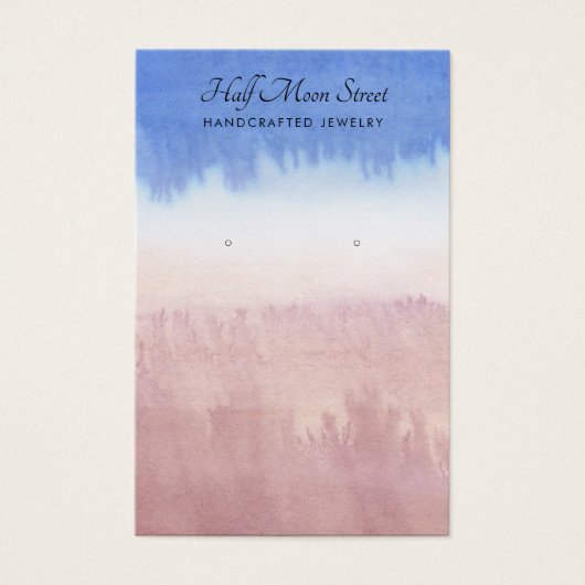 Ethereal Watercolor Earring Juwelier Display Card (Vorderseite)