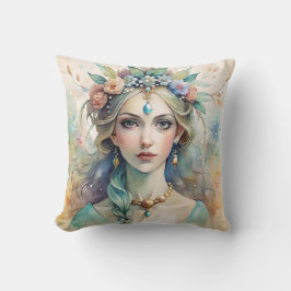 Ethereal Watercolor Queen Pillow Kissen