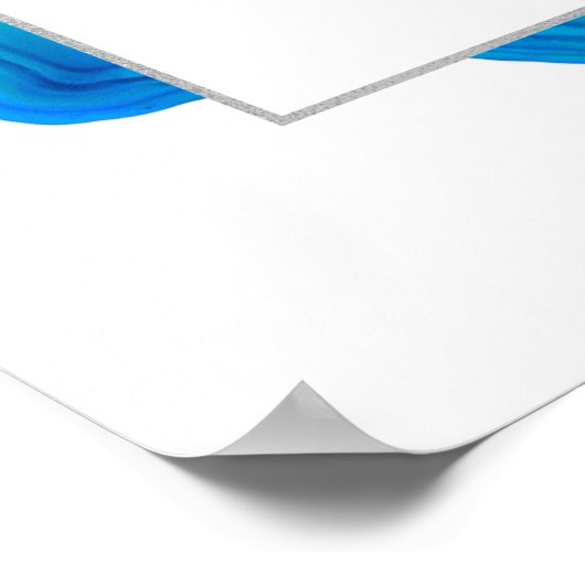 Ethereal Wave Beach Island Hochzeitsstift m Poster (Ecke)