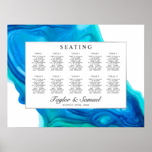 Ethereal Wave Beach Island Hochzeitsstift m Poster