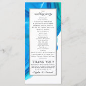 Ethereal Wave Hochzeit Zeremonie Programm Strand (Rückseite)