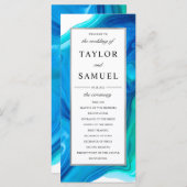 Ethereal Wave Hochzeit Zeremonie Programm Strand (Vorne/Hinten)