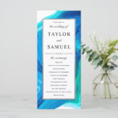 Ethereal Wave Hochzeit Zeremonie Programm Strand (Stehend Vorderseite)