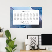 Ethereal Wave Hochzeitskarte V06 Poster (Heimbüro)