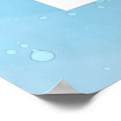 Ethereal Wave Wedding Welcome Sign V07 Poster (Ecke)