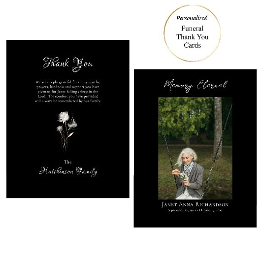 Ethereal Weiße Blume Foto Orthodoxe Gedenkstätte Dankeskarte