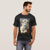 Ethereal White Majestic Lion T-Shirt (Vorne ganz)