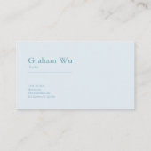 Ethereal White Rose Floral and Misty Pine Forest Visitenkarte (Rückseite)