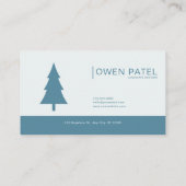 Ethereal White Rose Pine Forest Winter Gold Frame Visitenkarte (Rückseite)