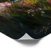 *~* Ethereal Wilde Blume Art Pond Lily Pads TV2 Poster (Ecke)