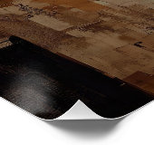 Ethereal Winged Angel Painting in Earth Tones Poster (Ecke)