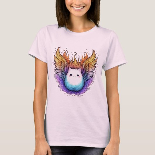Ethereal Winged Süsse T-Shirt (Vorderseite)