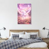 Ethereal Winged Unicorn of Light  | ManJiangHong F Leinwanddruck (Insitu (Schlafzimmer))