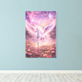Ethereal Winged Unicorn of Light  | ManJiangHong F Leinwanddruck (Insitu (Holzboden))