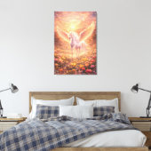 Ethereal Winged Unicorn of Light  | ManJiangHong F Leinwanddruck (Insitu (Schlafzimmer))