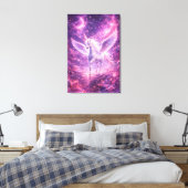 Ethereal Winged Unicorn of Light  | ManJiangHong F Leinwanddruck (Insitu (Schlafzimmer))