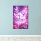 Ethereal Winged Unicorn of Light  | ManJiangHong F Leinwanddruck (Insitu (Holzboden))