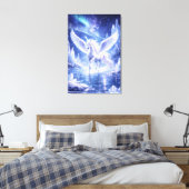 Ethereal Winged Unicorn of Light  | ManJiangHong F Leinwanddruck (Insitu (Schlafzimmer))