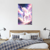 Ethereal Winged Unicorn of Light | ManJiangHong Fa Leinwanddruck (Insitu (Schlafzimmer))