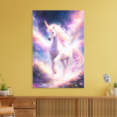 Ethereal Winged Unicorn of Light | ManJiangHong Fa Leinwanddruck (Insitu (Wohnzimmer))