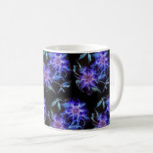 Ethereal Wisps: Kirlian Design Kaffeetasse (VorderseiteRechts)