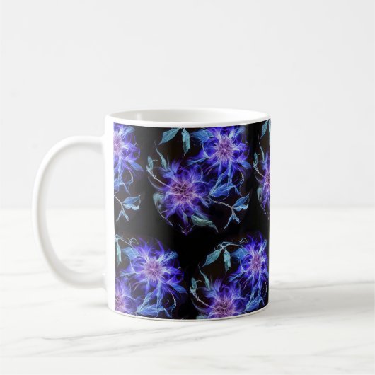 Ethereal Wisps: Kirlian Design Kaffeetasse (Links)