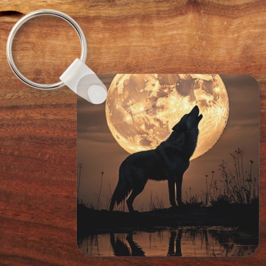 Ethereal Wolf Schlüsselanhänger (Vorderseite)