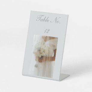 Ethereale Florale Romanze Foto-Tischnummer  Sockelschild