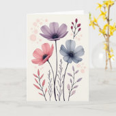 Ethereale Muttertags-Karte mit Blumenmotiv Karte (Gelbe Blume)