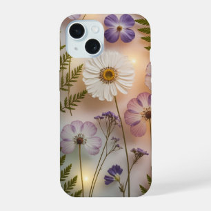 Etherealer gepresster Blumengarten iPhone 15 Hülle