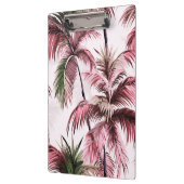 Ethereales Rosé-Palmenmuster Klemmbrett (Links)