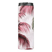 Ethereales Rosé-Palmenmuster Thermosbecher (Rückseite)