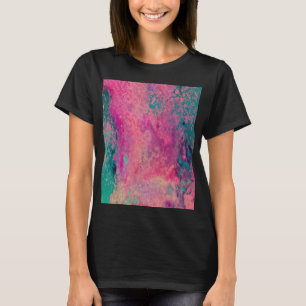 „Ethereales Vellum“ – Pink Teal Blau Abstrakt    T-Shirt