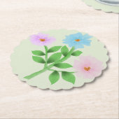 Ethereales Wasserfarben-Wildblumenbouquet - Pastel Untersetzer (angewinkelt)