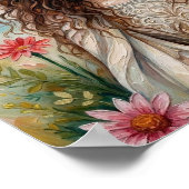 EtherealWildFlowerPortrait Poster (Ecke)