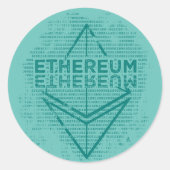 Ethereum Binary Aufkleber (Vorderseite)
