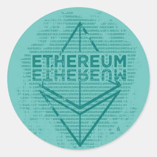 Ethereum Binary Aufkleber (Vorderseite)