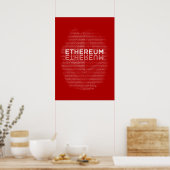 Ethereum Binary Poster (Küche)