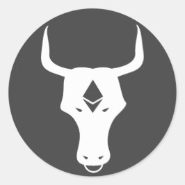 Ethereum Bull Runder Aufkleber