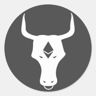 Ethereum Bull Runder Aufkleber