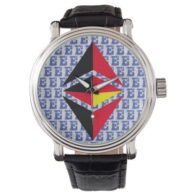 ETHEREUM CLASSIC CRYPTO WÄHRUNG T - Shirt Armbanduhr (Vorderseite)