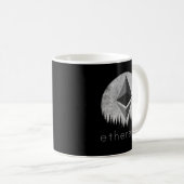 Ethereum Coin Moon Logo Krypto Token Hodl ETH Cryp Kaffeetasse (VorderseiteRechts)